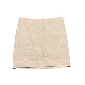 NWT J. Crew Woman's Peach Pencil Zip-Closure Skirt Size 6